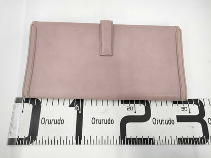 HERMES Jige PM Swift Rose Sakura Second Bag with unclear engraving