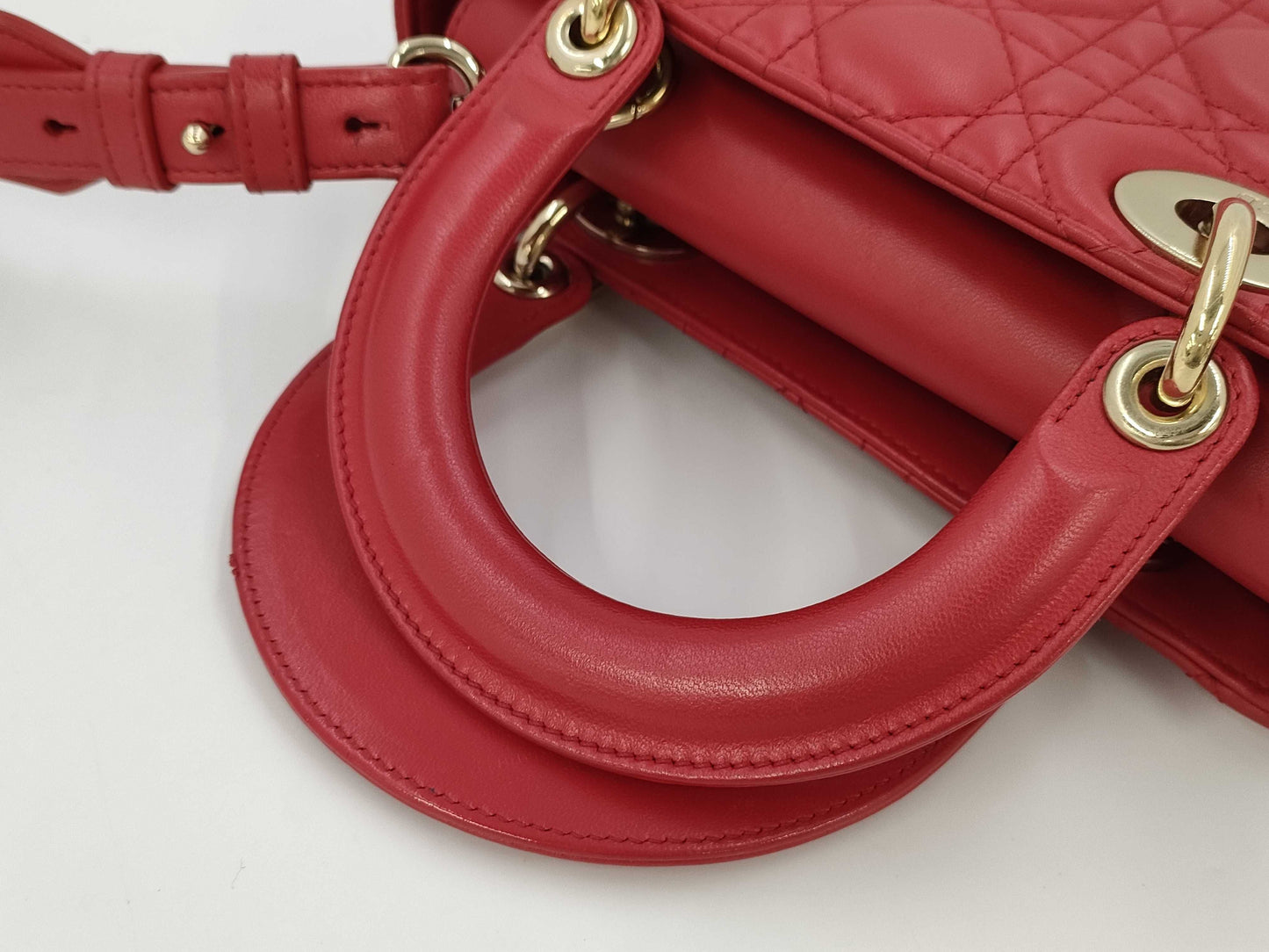 Dior Christian Dior Cannage Lamb Handbag