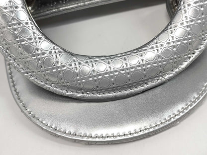 Dior Lady Dior Silver Handbag