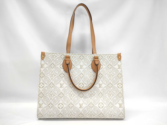 LOUIS VUITTON Monogram On the Go 1854MM Handbag Tote Bag