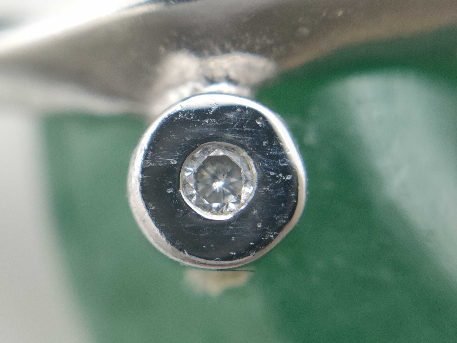 Colored Diamond Pendant Top, 13K Gold, 8.3g 