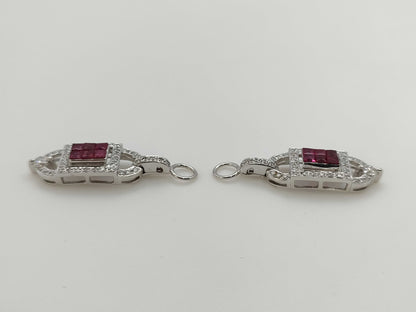 Ruby and Diamond 16K 4.7g Charm 