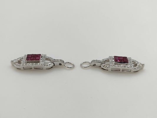 Ruby and Diamond 16K 4.7g Charm 