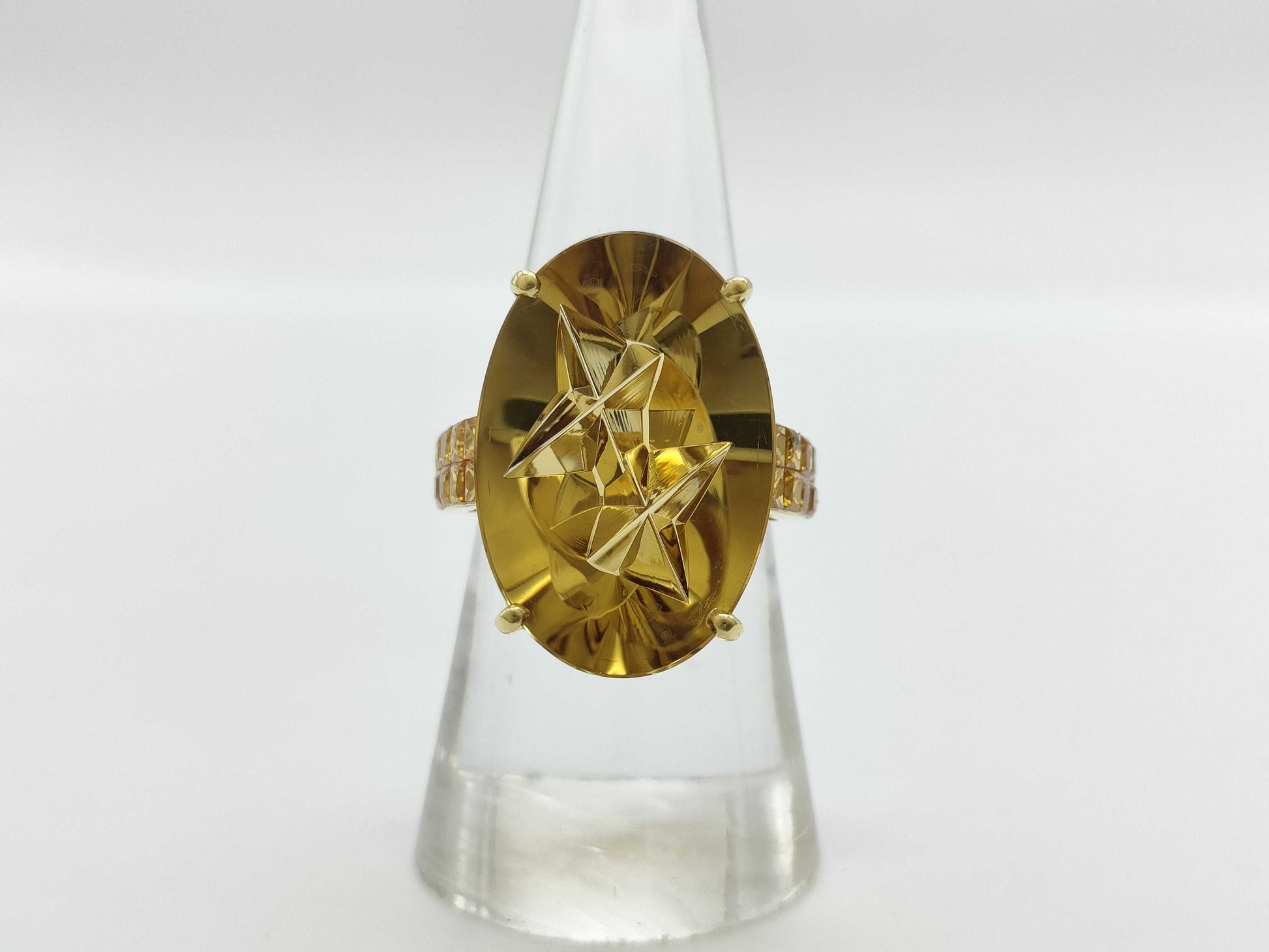 Tom Munsteiner CT13.66ct S1.27ct K18 8.0g Ring 