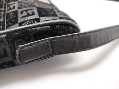 FENDI Shoulder Bag, Black with Silver Hardware