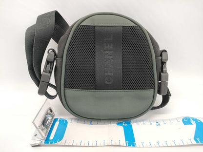 CHANEL CHANEL Sport Line Canvas Shoulder Bag 8557503 Black x Green Shoulder Bag