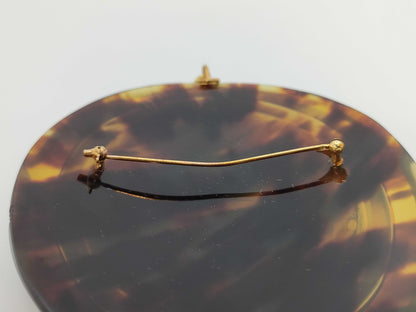 Cameo with Colored Stones, 18K Gold, 49.2g Pendant Top 