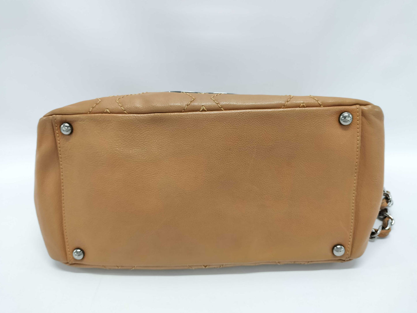 CHANEL Diamond Stitch Chain Tote Bag