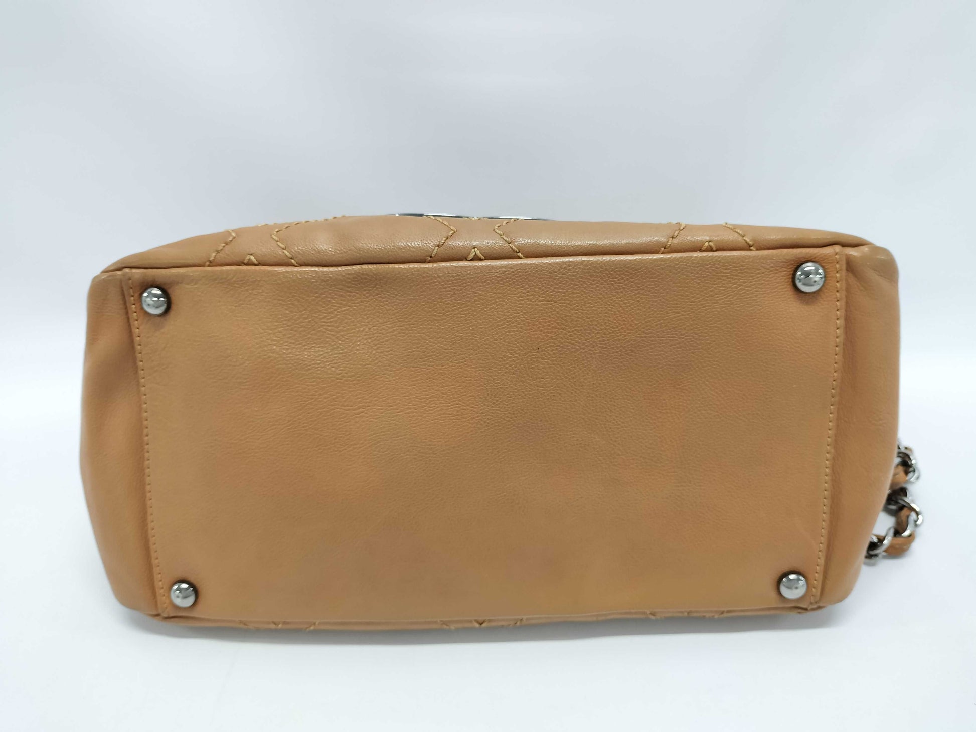 CHANEL Diamond Stitch Chain Tote Bag