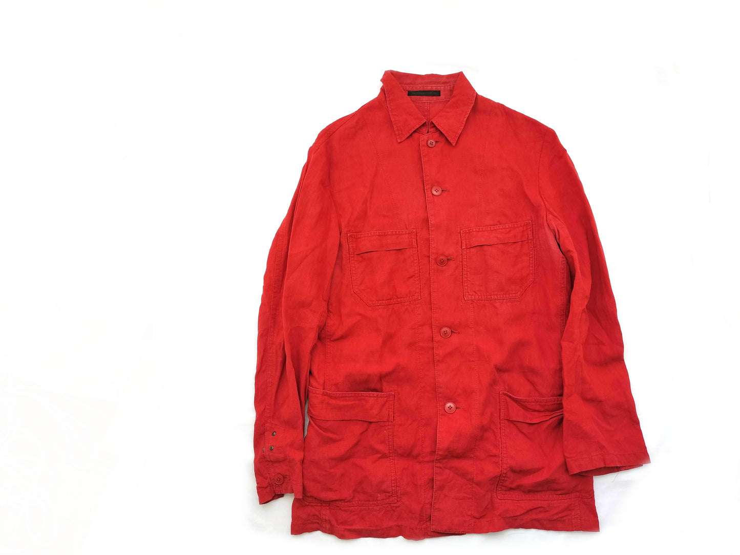 Ys for men Yohji Yamamoto Long Coverall Jacket Red Size 3 Jacket