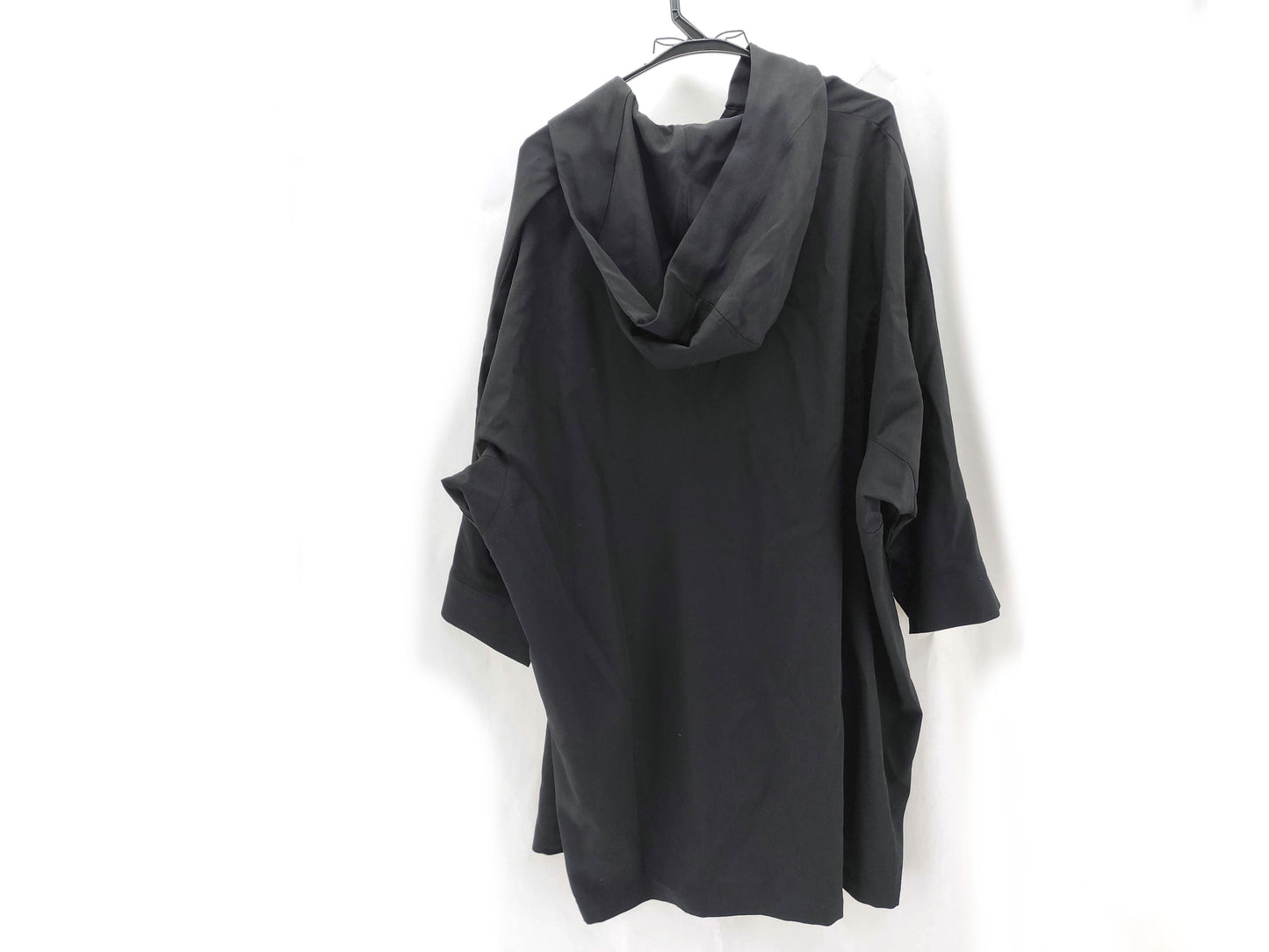 Yohji Yamamoto +NOIR Yohji Yamamoto Plus Noir Gaba Hoodie Black Top