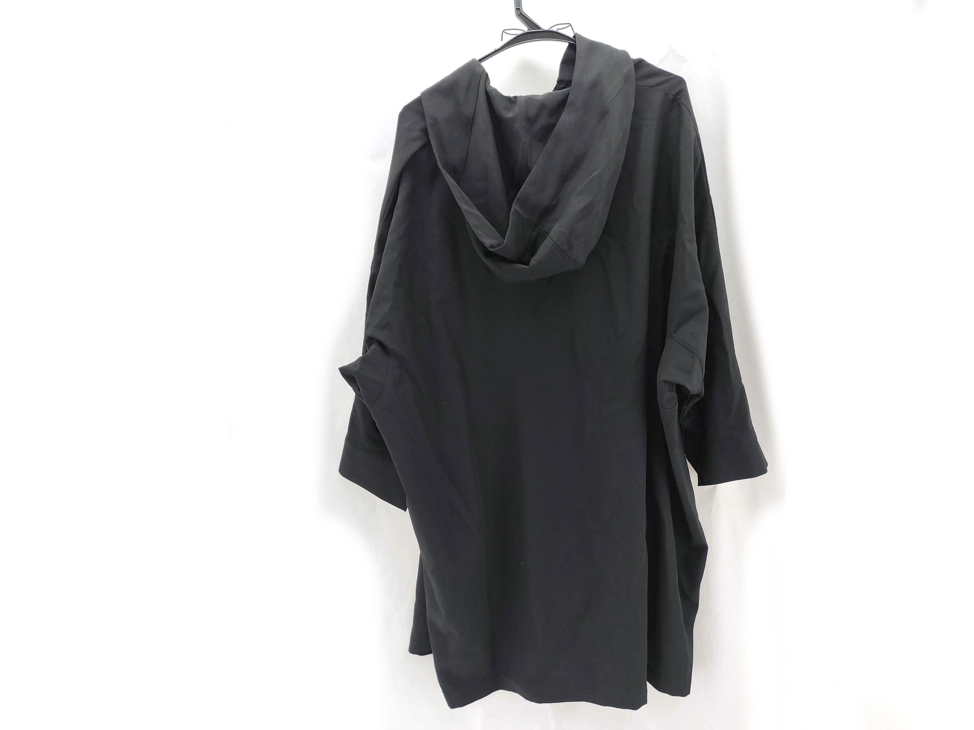 Yohji Yamamoto +NOIR Yohji Yamamoto Plus Noir Gaba Hoodie Black Top