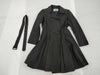 PRADA PRADA Prada Nylon Coat with Belt, Size 38, Black Coat