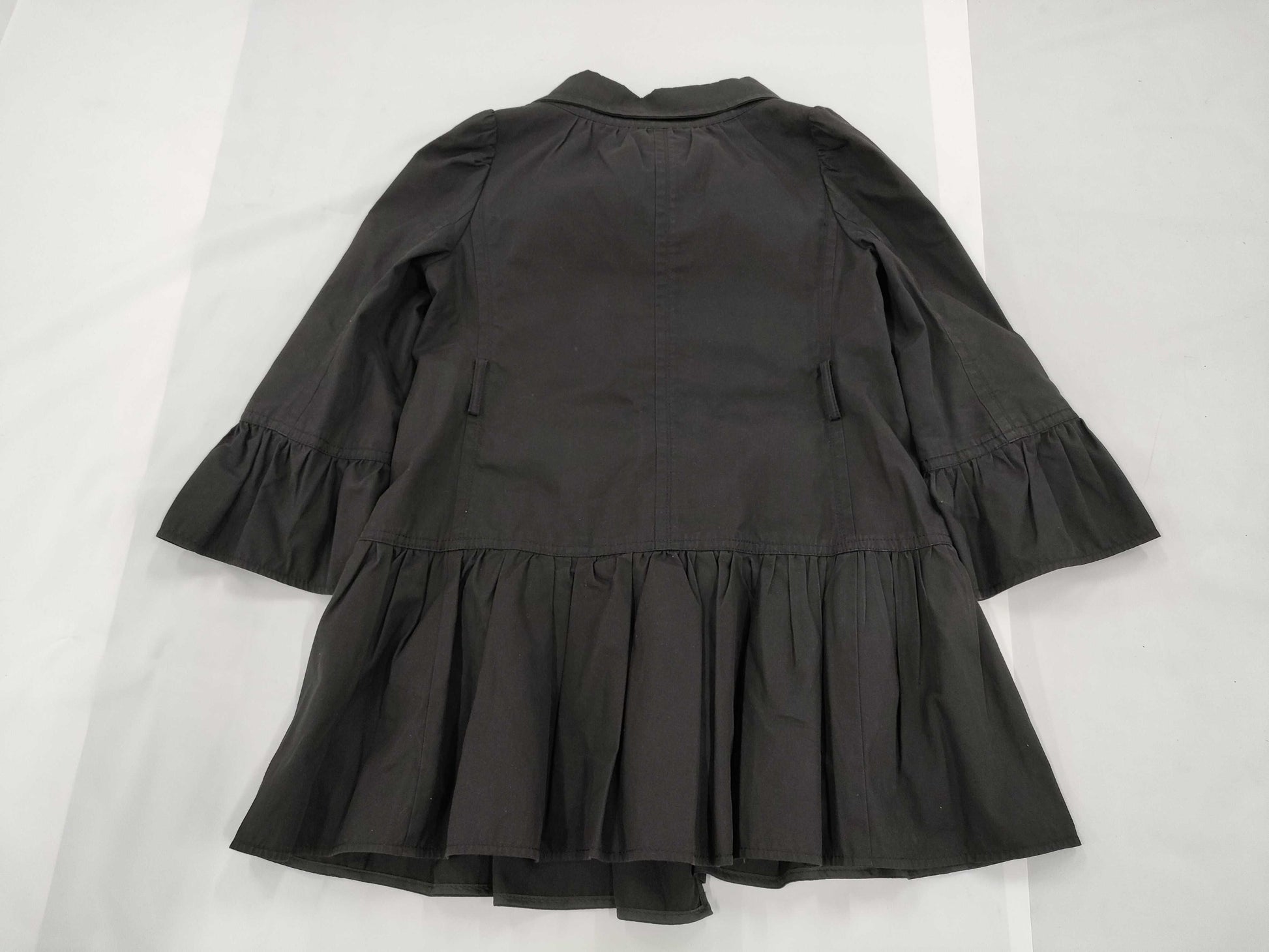 BURBERRY Pleated Coat, Size 38