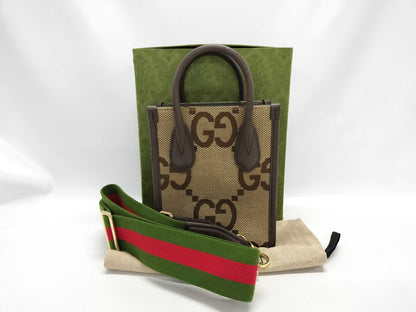 GUCCI Jumbo GG 2-Way Bag with Strap Handbag