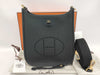 HERMES Evelyn TPM Taurillon Clemence Black GP K Stamped Shoulder Bag
