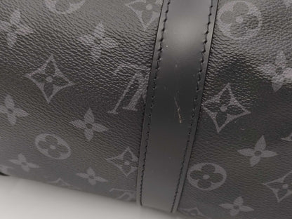 LOUIS VUITTON Monogram Eclipse Keepall Bandouliere 45 M40569 Boston Bag