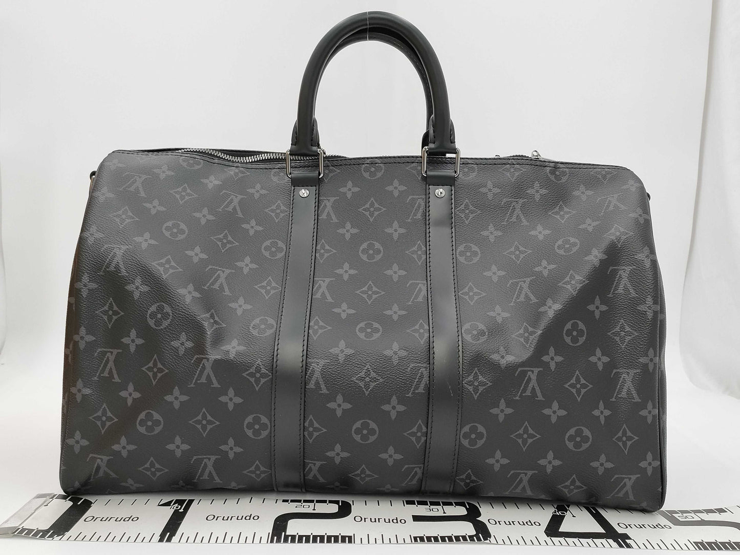 LOUIS VUITTON Monogram Eclipse Keepall Bandouliere 45 M40569 Boston Bag
