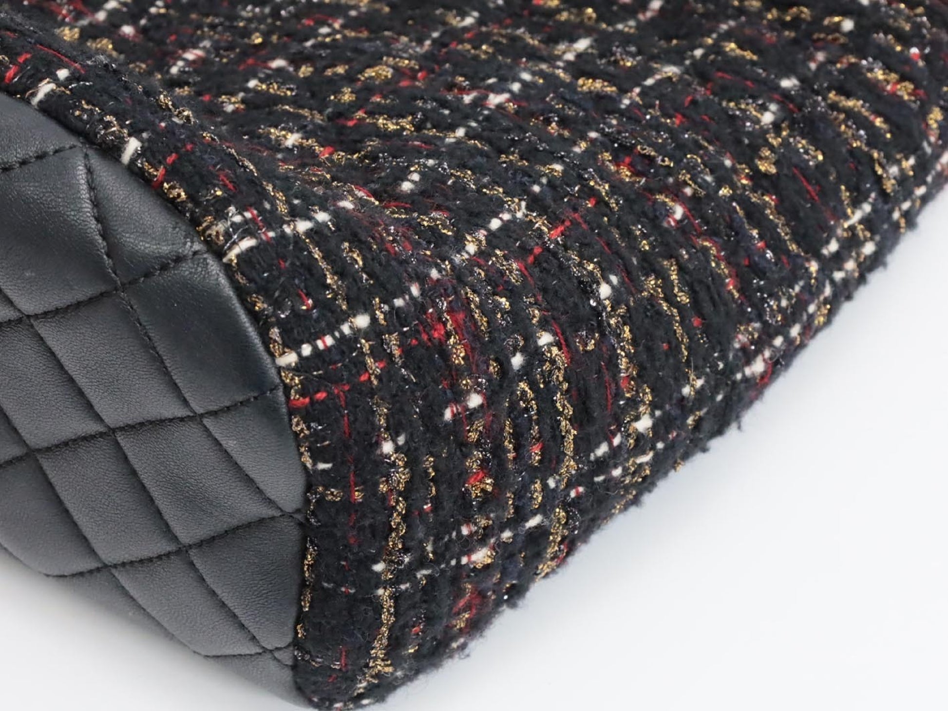 CHANEL Matelasse Tweed Backpack