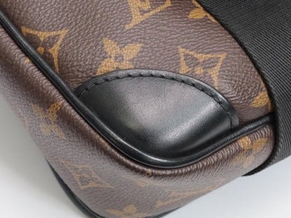 LOUIS VUITTON Monogram Macassar Archie Messenger Bag M46442 RFID Shoulder Bag