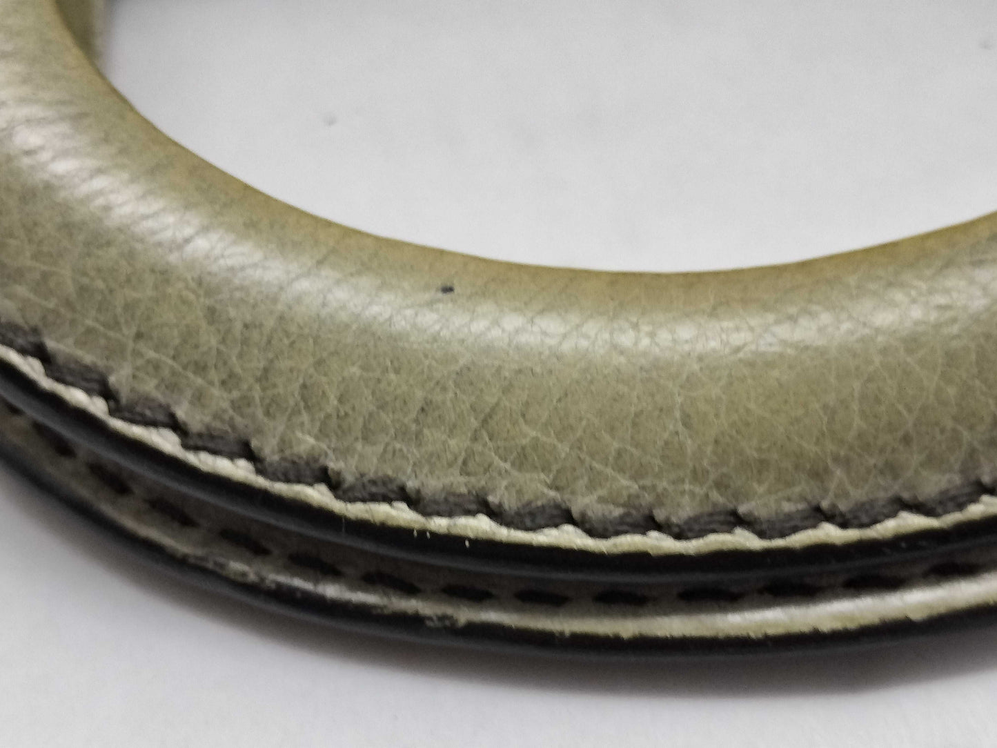 PRADA 2-Way Handbag with Strap, Gray Gradient Leather Handbag