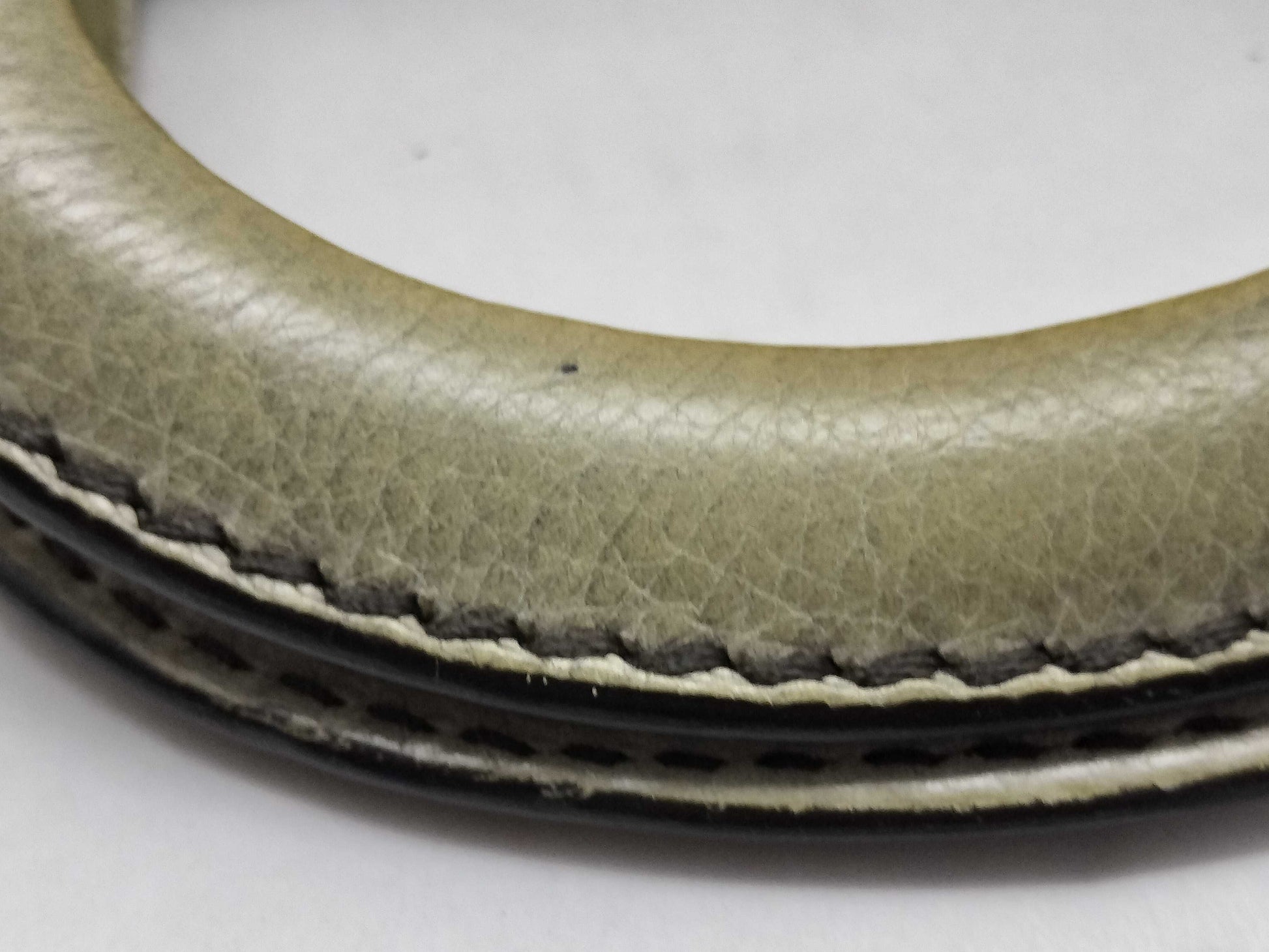 PRADA 2-Way Handbag with Strap, Gray Gradient Leather Handbag