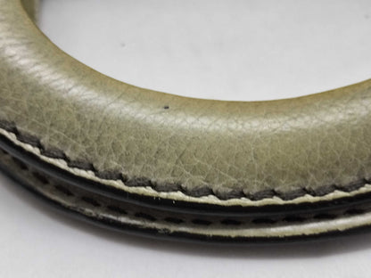 PRADA 2-Way Handbag with Strap, Gray Gradient Leather Handbag