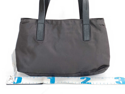 PRADA Nylon Handbag, Black, W25cm