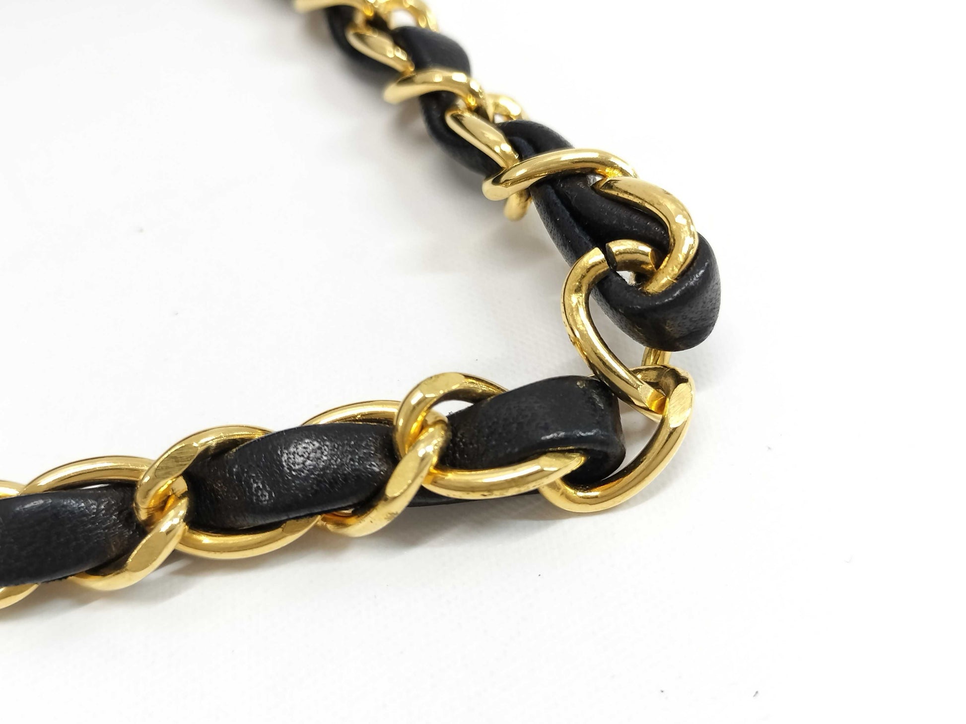 CHANEL Matelasse Black Chain Shoulder Bag