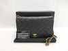 CHANEL Matelasse Black Chain Shoulder Bag