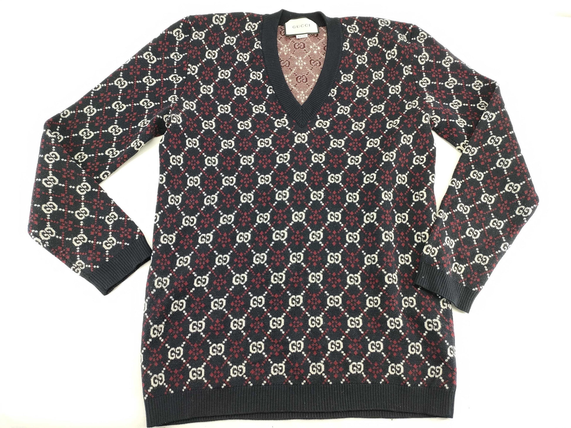 GUCCI Men's GG Pattern Knit Top