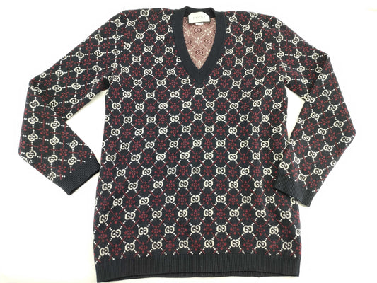 GUCCI Men's GG Pattern Knit Top