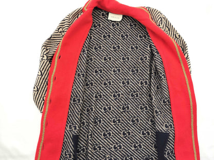 GUCCI GG pattern Gucci knit jacket with GG buttons