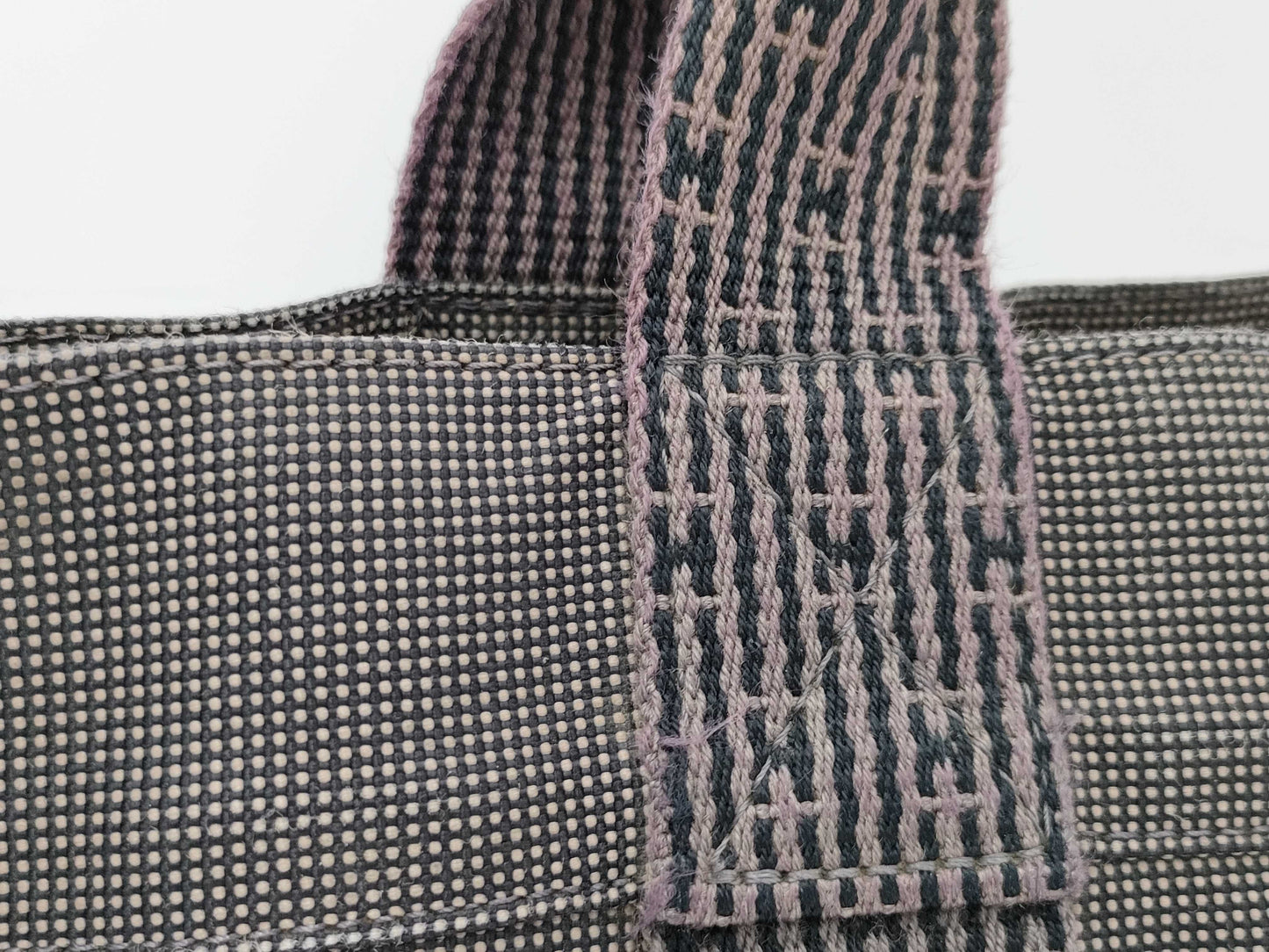 HERMES Air Line Tote MM Gray Handbag