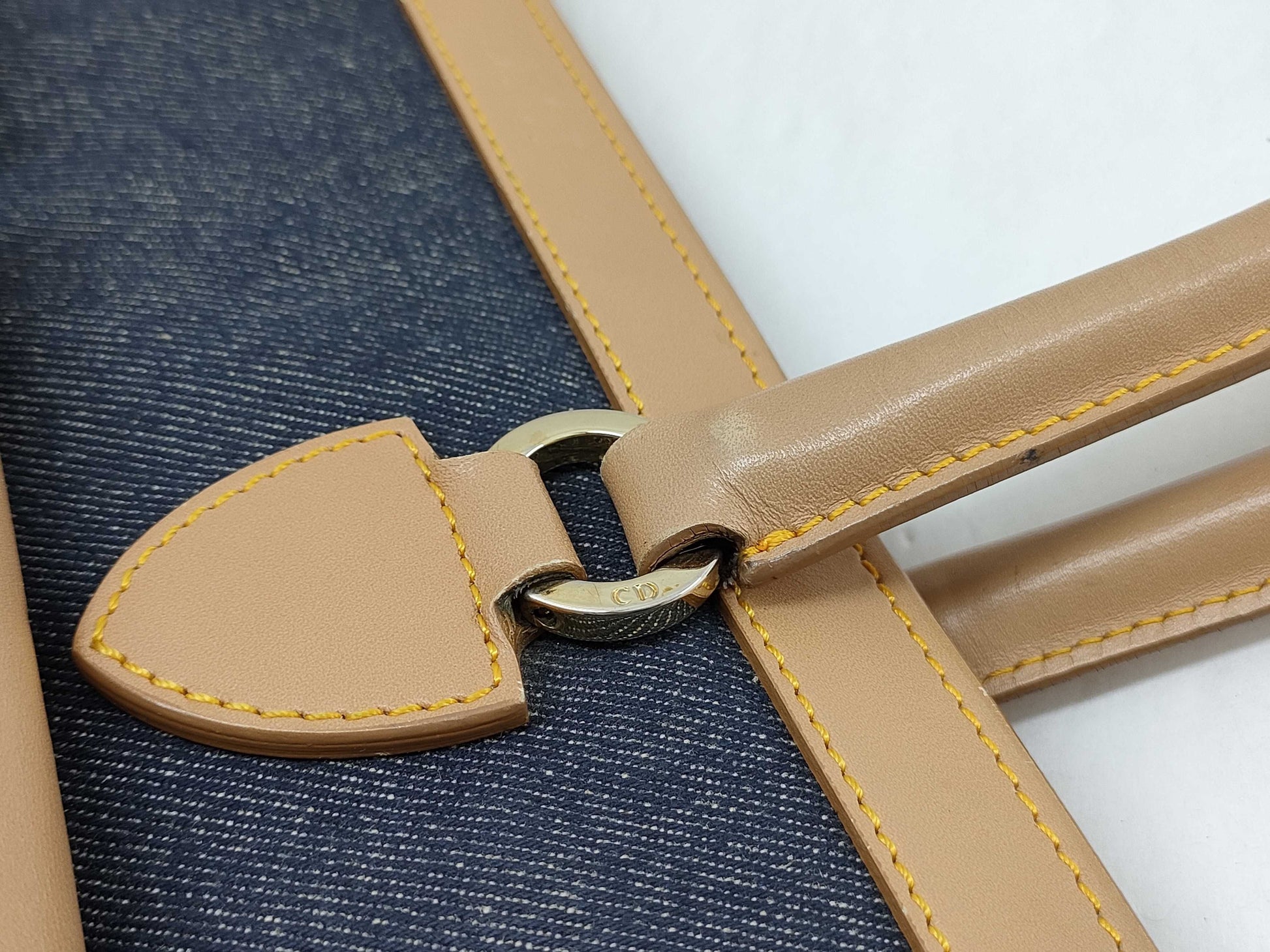 Dior Christian Dior Denim Tote Bag Handbag Tote Bag