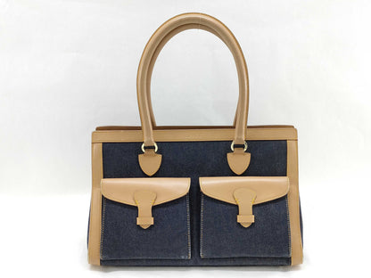 Dior Christian Dior Denim Tote Bag Handbag Tote Bag