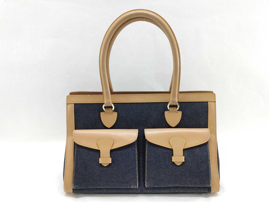 Dior Christian Dior Denim Tote Bag Handbag Tote Bag