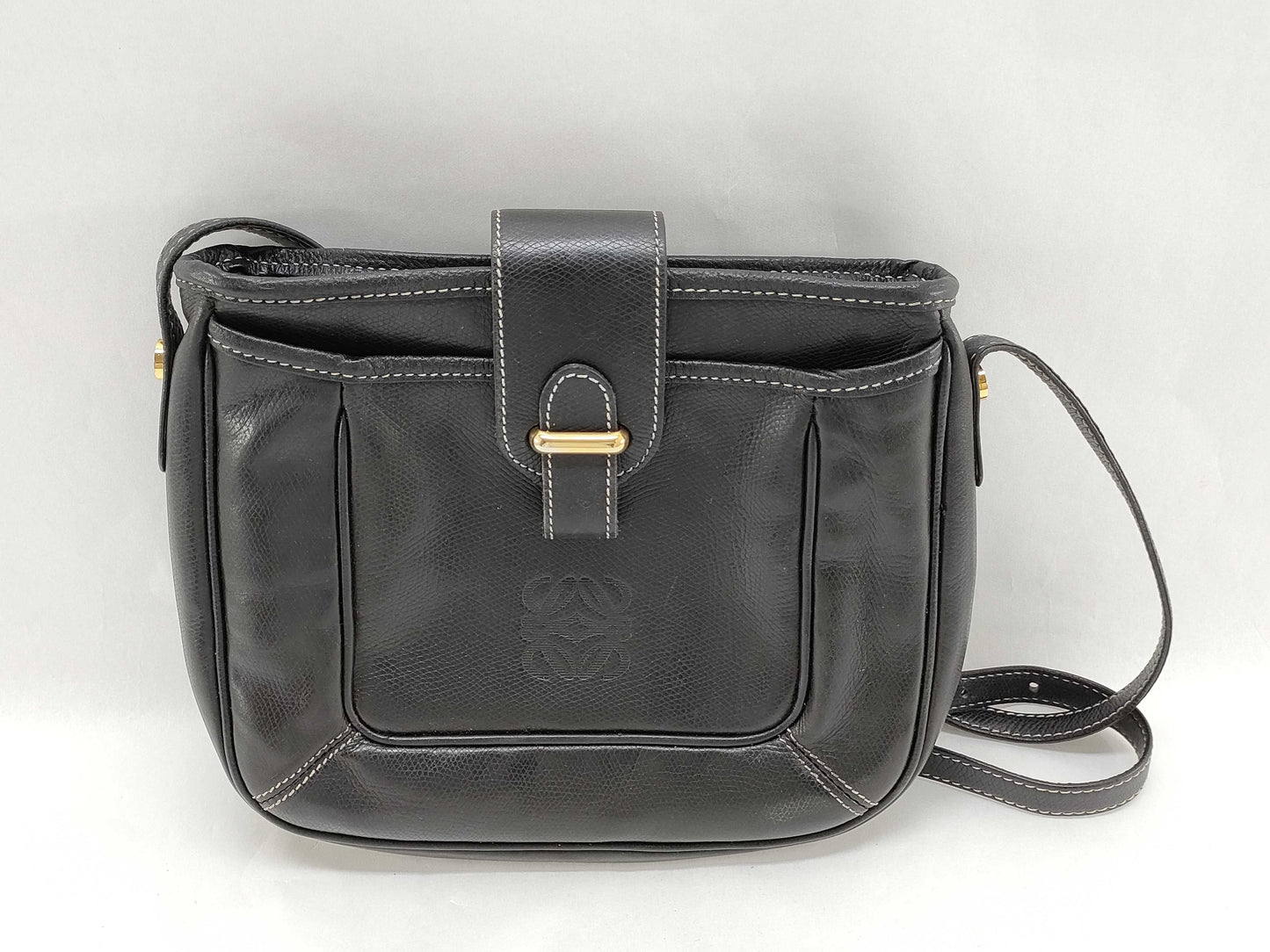 LOEWE Anagram Shoulder Bag Black Shoulder Bag