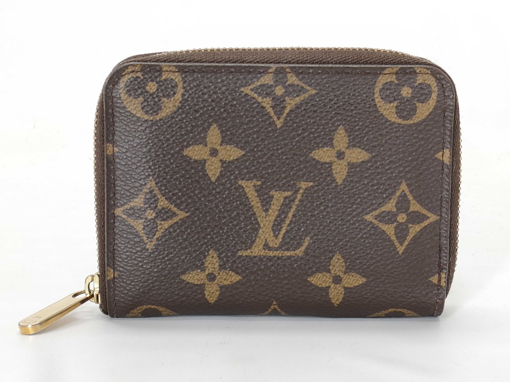 LOUIS VUITTON Monogram Zippy Coin Purse Wallet Coin Case