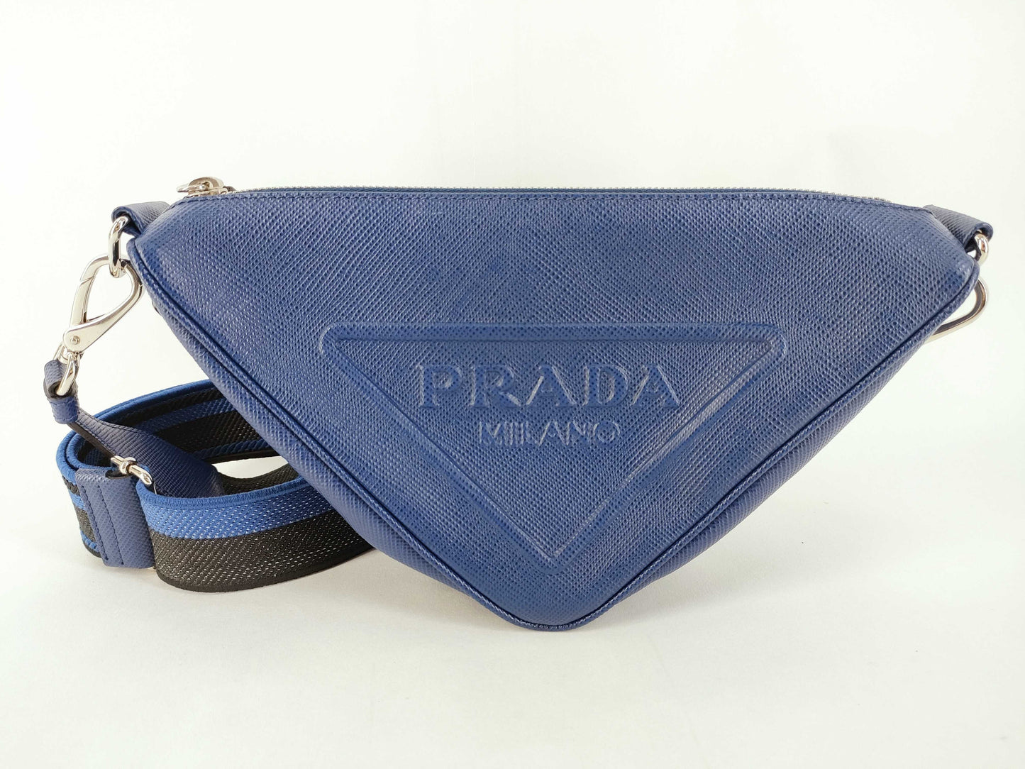 PRADA Triangle Leather Shoulder Bag