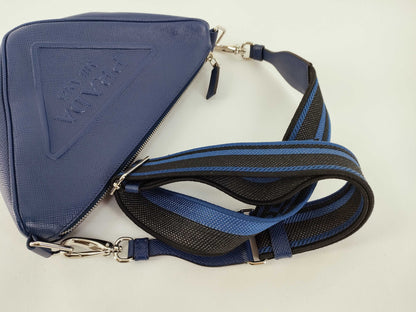 PRADA Triangle Leather Shoulder Bag
