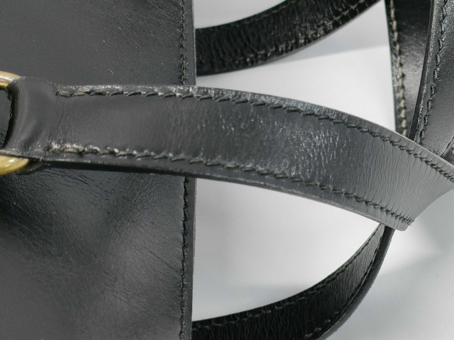 HERMES Small Rd Box Calf Handbag with 〇R Stamp