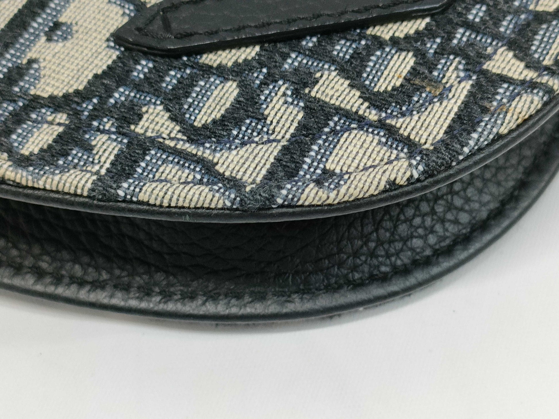 Dior Saddle Trotter Navy Shoulder Bag