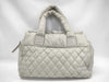 CHANEL Coco Cocoon Nylon Gray Handbag
