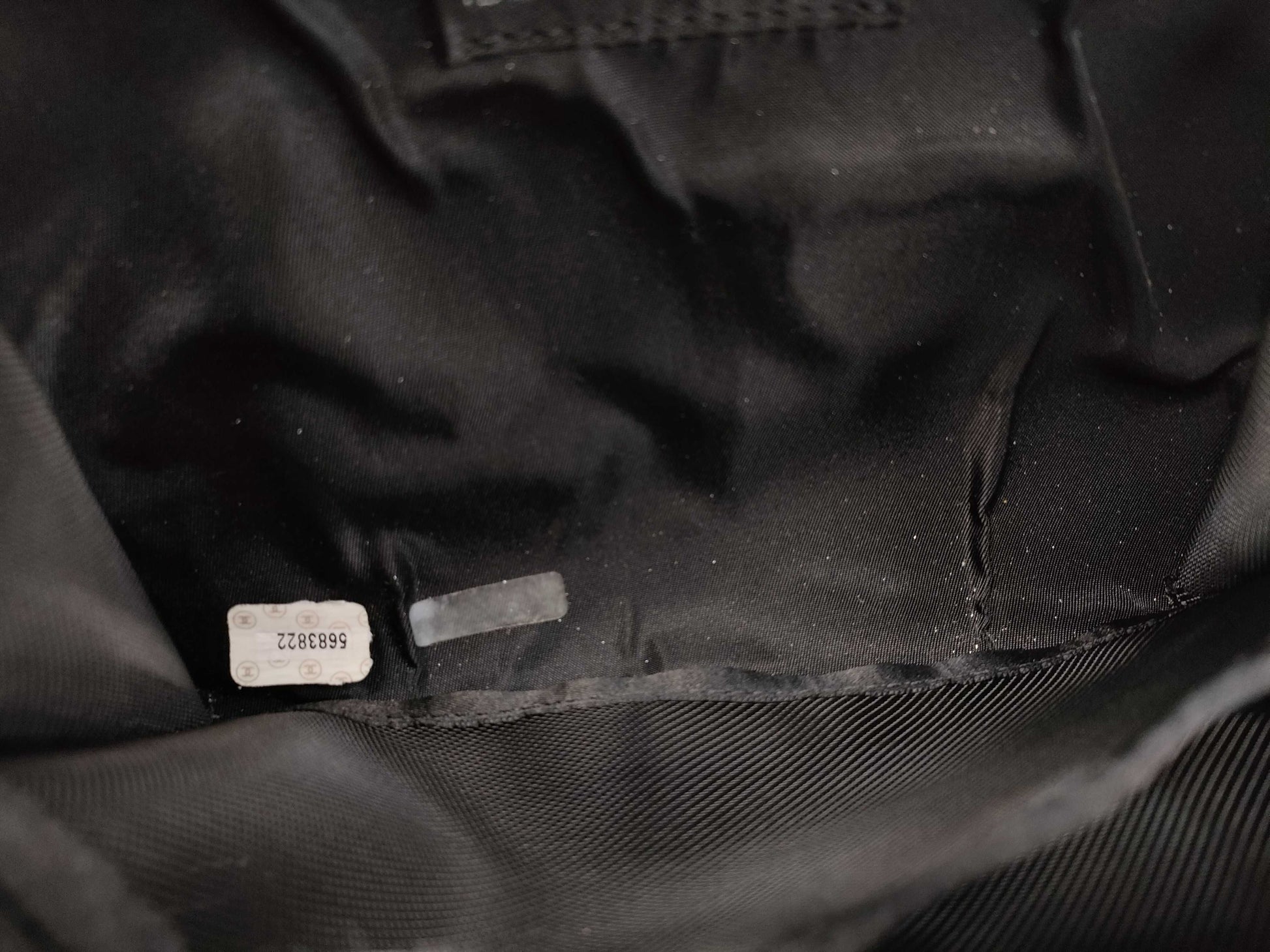 CHANEL Wool Hip Bag Gray Shoulder Bag