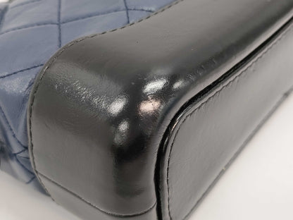 CHANEL Gabrielle Small Navy Shoulder Bag