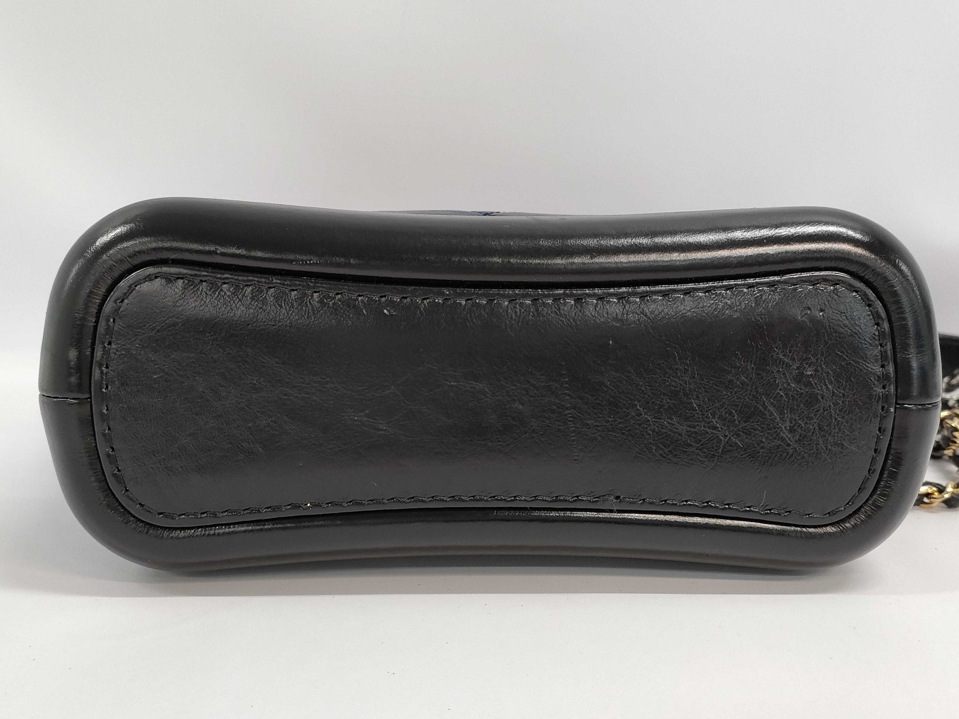 CHANEL Gabrielle Small Navy Shoulder Bag