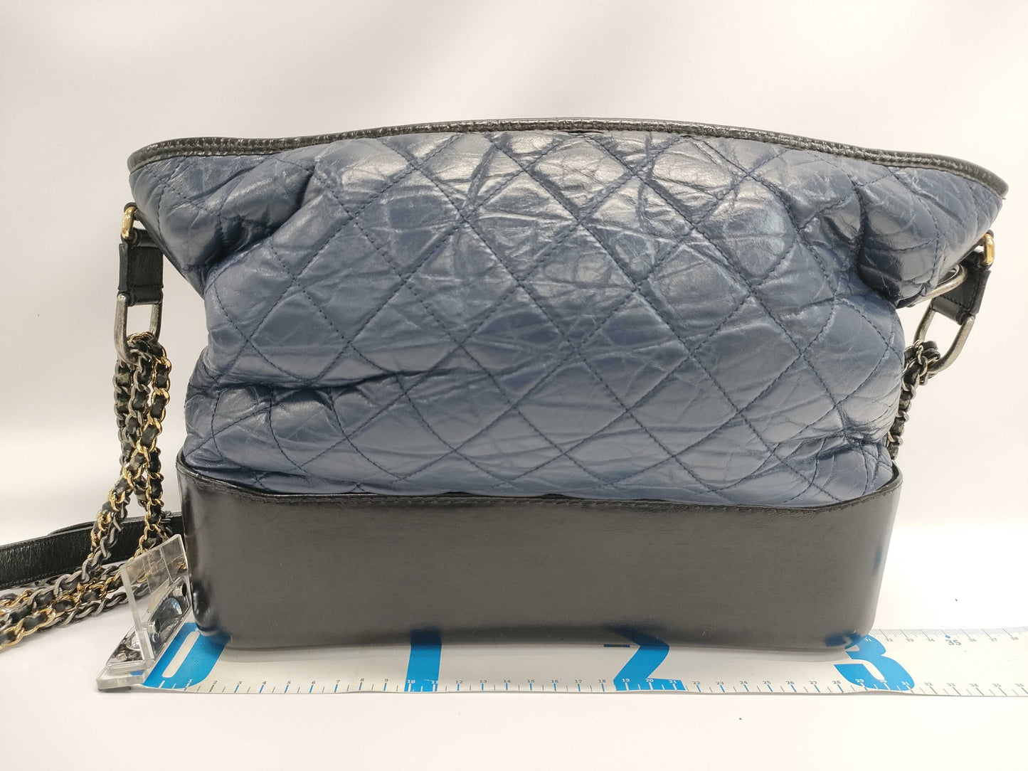 CHANEL Gabriel Chain Shoulder Bag in Navy