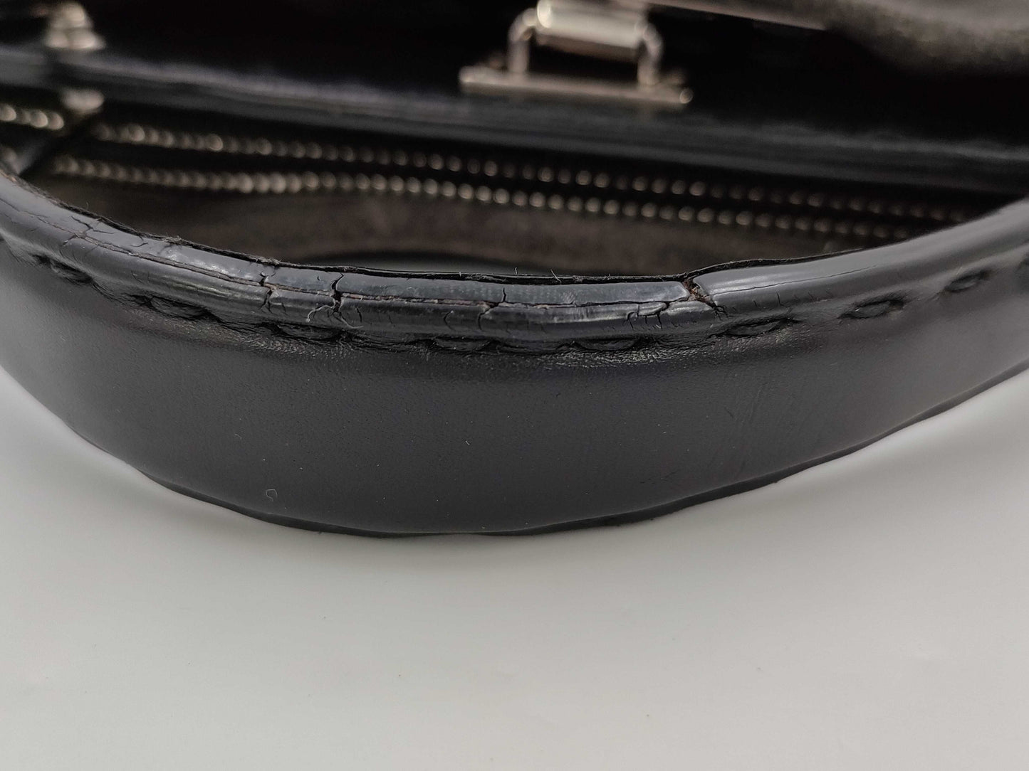 FENDI Peekaboo Selleria Leather Suede Handbag Bag