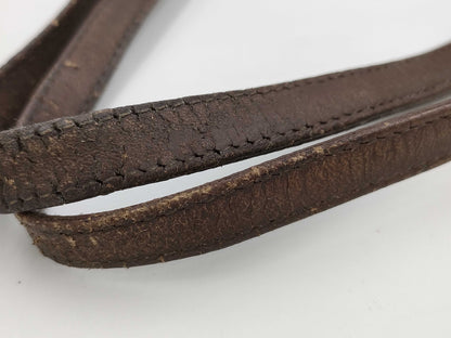 LOEWE Punching Anagram Fringe Leather Tote Bag